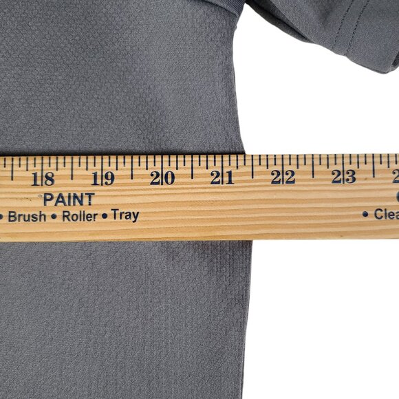 Under Armour Mens Large Polo Shirt Loose Heatgear Gray Short Sleeve Soft - Picture 6 of 7